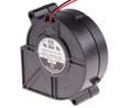 Blower Centrifugal DC Dual Ball 75x75x30mm 24V 160mA 38dBA 17m³/h Stranded Wire, 2-Pin